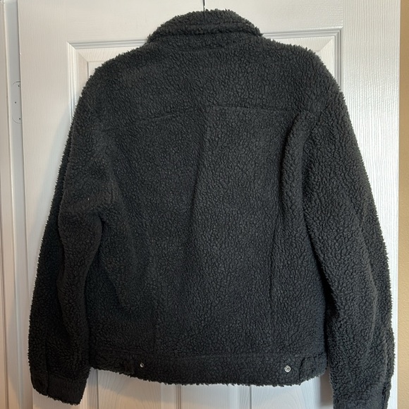 Levi’s men’s black vintage fit Sherpa jacket size small - Picture 7 of 10